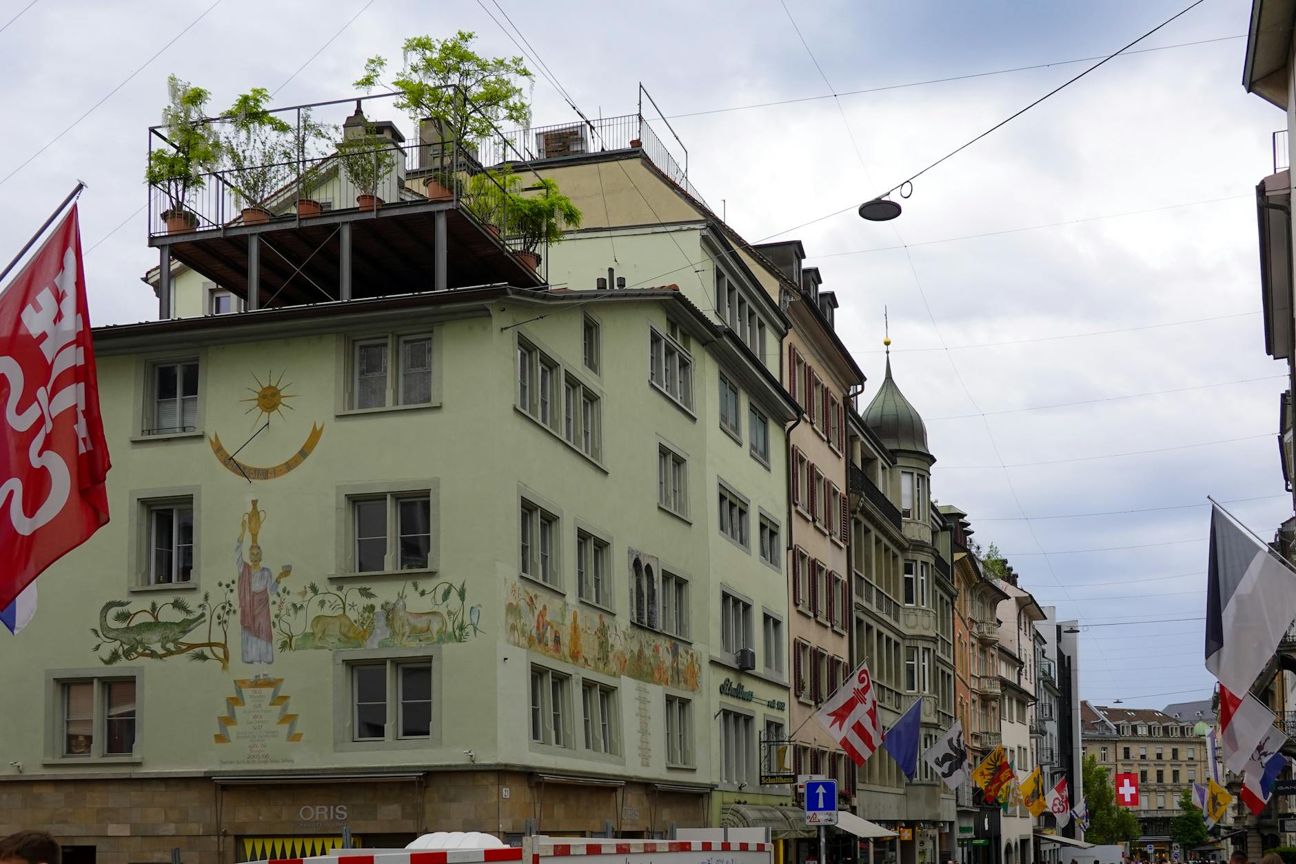 Picturesque Zurich old town showcasing historic architecture and vibrant city life.